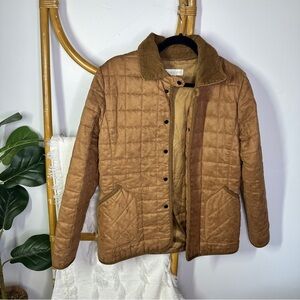 Vintage Casual Corner Barn Coat Brown Quilted Coat sz M